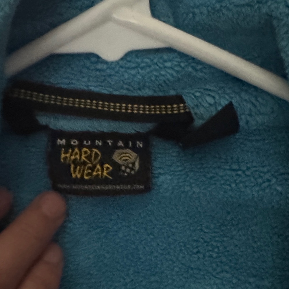Mountain Hardwear Teal zip up jacket. - Picture 2 of 4